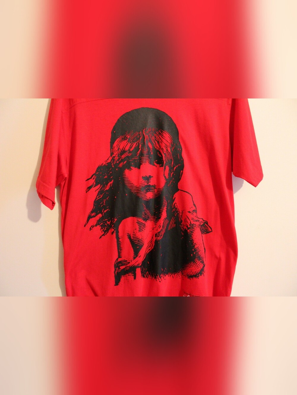Supreme Red Crewneck 2015 Les Miserables football T mens medium